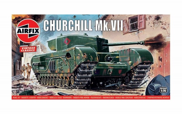 Airfix A01304V 1:76 Churchill Mk.VII Tank Vintage Classic Kit