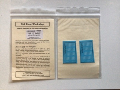 Cambrian Wagon Kit Transfers - themodellerstoolbox.com