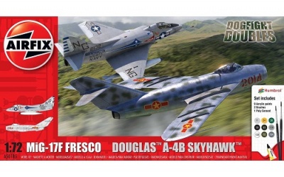 Airfix A50185 1:72 MiG17F Fresco/Douglas A-4B Skyhawk Dogfight Double Kit